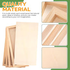 FSWCCK 5 Pack 6 x 12 inch Wood Panel Boards, Unfinished Wood Canvas Panels - Image 3
