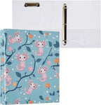 Cute Pink Axolotl Round Ring Binders 1.5 Inch Aquatic Plant Amphibian Blue 3 - Image 8