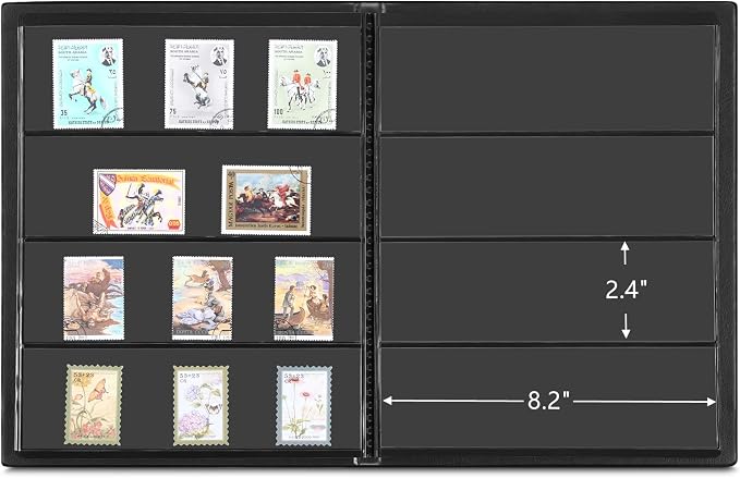 MUDOR 4 Rows Stamp Collection Book, Stamp Albums - Image 3