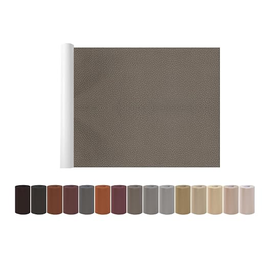 Leather Repair Patch Tape Kit Grey Brown 17 x 61 Self Adhesive Leather Repair by Cindy%27s+Tape