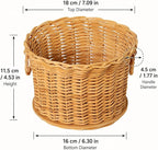 PEDDIG SHOP Two-Handle Storage Basket Weaving Kit – DIY Natural Rattan Craft Set - Image 2