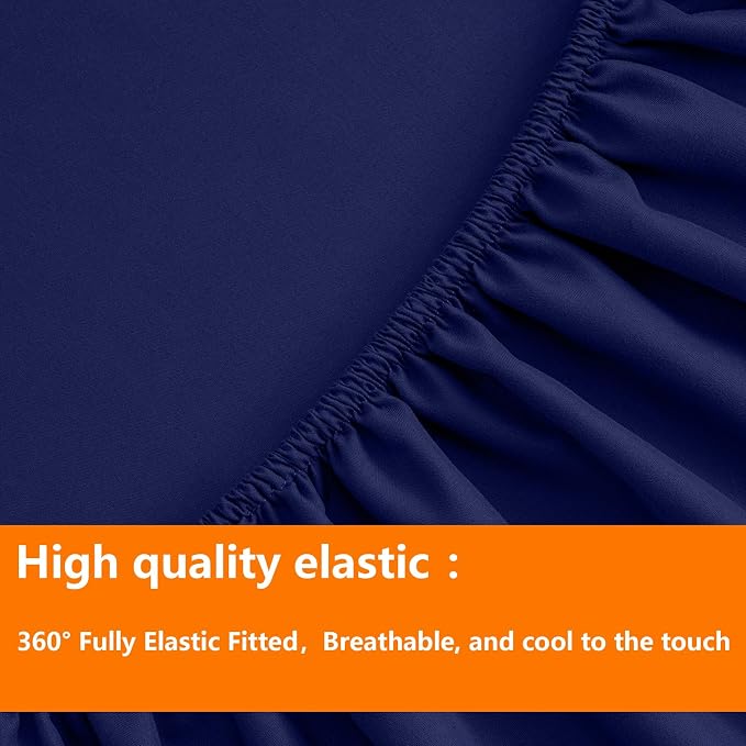 TAIMIT Navy Twin Size Comforter Set - Image 6