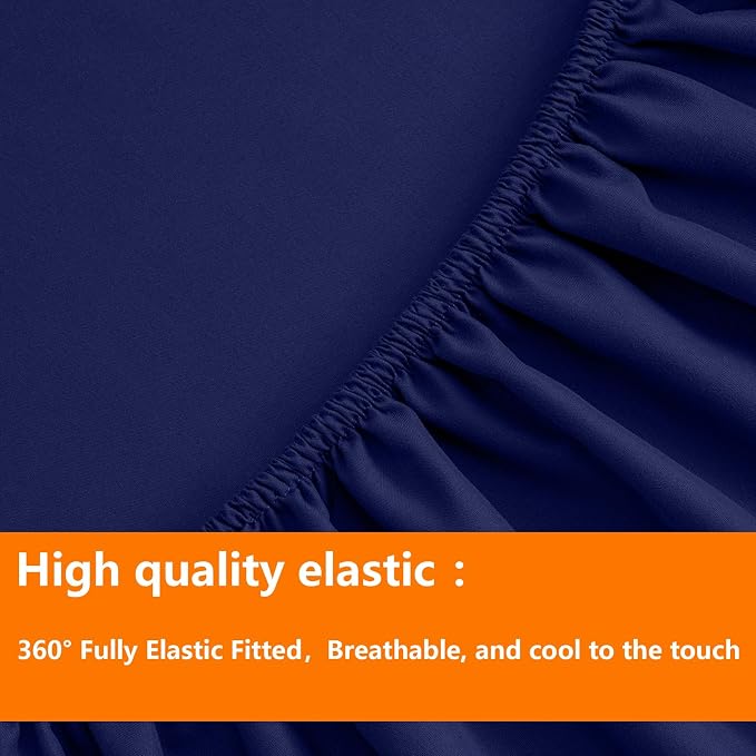 TAIMIT Navy King Comforter Set - Image 6