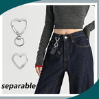 24 Pcs Heart Swivel Spring Clasps，Metal Spring Key Chain Hook Clasps，Clip - Image 4