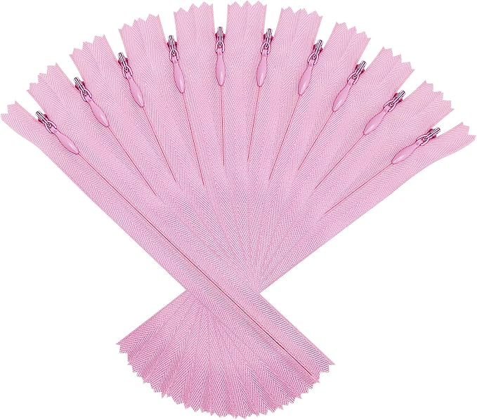 ANPURZII 10PCS #3 16 Inch Pink Invisible Zippers by Unknown