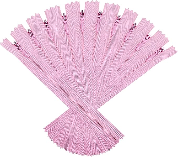 ANPURZII 10PCS #3 7 Inch Pink Invisible Zippers by Unknown