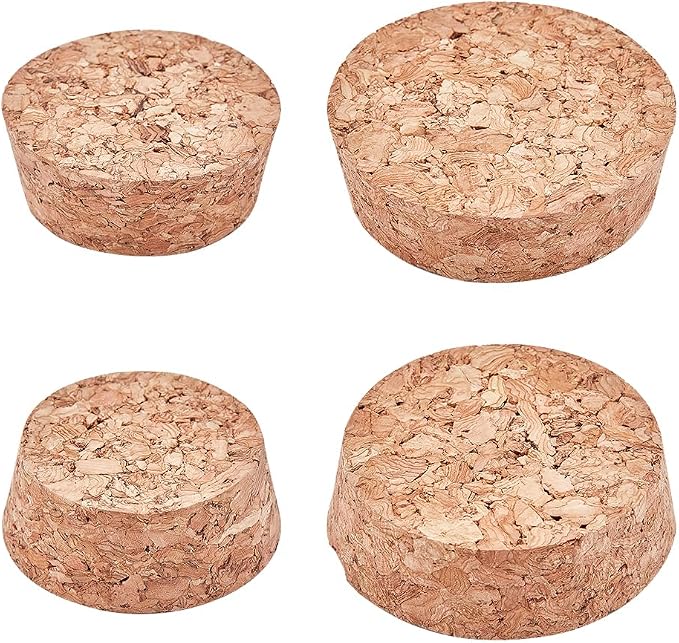 GORGECRAFT 10PCS 2 Sizes Large Wooden Tapered Cork Plugs 1.5 to 1.9 Inch by GORGECRAFT
