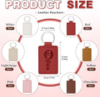 30 Pcs Leather Key Fob Kit, 6 Colors Leather Keychain Blanks, Rectangular PU - Image 2