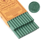 Olive Green Sealing Wax Sticks, WASOHLING 20Pcs Glue Gun Wax Seal Sticks by WASOHLING