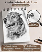 Soucolor 9x12 Hardcover Sketch Book Thick Sketchbook Drawing Paper - Image 4