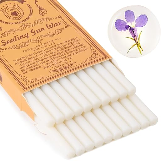 Translucent Sealing Wax Sticks, WASOHLING 20Pcs Glue Gun Wax Seal Sticks by WASOHLING