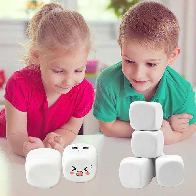 White EVA Foam Dices for Kids Graffiti, Building Blocks, Creative Painting - Image 5
