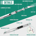 DIYSELF 250 Pcs Exacto Knife, Craft Knife, Hobby Knife, Precision Knife - Image 4