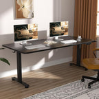 Veken 63×27.6 Inch Large Electric Standing Desk, Gaming Table, Suit students by Veken