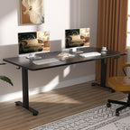 Veken 63×23.6 Inch Large Electric Standing Desk, Gaming Table, Suit students by Veken