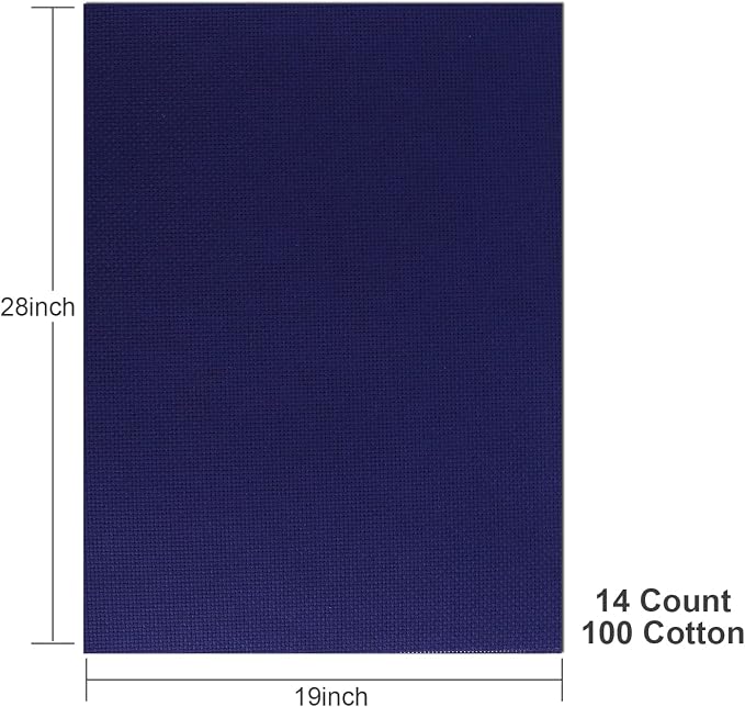 Aida Cloth 14 Count Cross Stitch Fabric, 19×28inch | High color contrast makes - Image 2