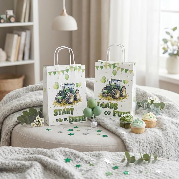 24 Pack Tractor Party Favor Bags, Farm Tractor Gift Bags - Image 6