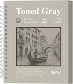 SuFly Toned Gray Sketch Book 8"x10" by SuFlyDirect