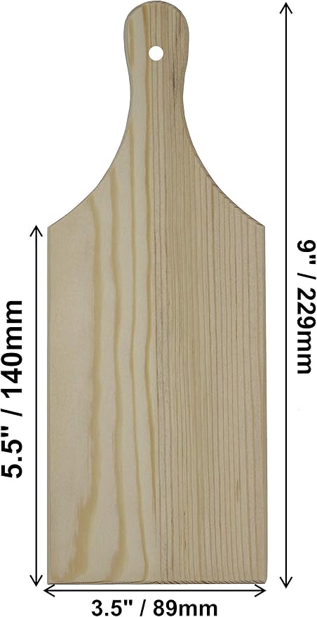 Package of 4 Unfinished Wooden Mini Cutting Boards - Image 3