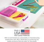 IRIS USA 6 Qt. Plastic Craft Storage Container Bins - Image 7