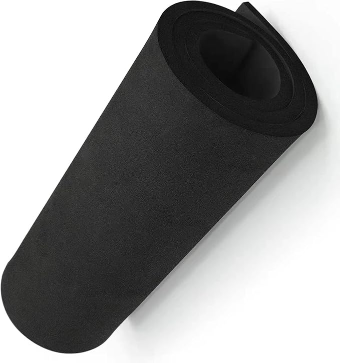 Black Premium EVA Foam Sheet Roll，6mm Thick, High Density 86kg/m3 by MEARCOOH
