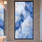Stained Glass Window Privacy Film Static Cling by AOHMPT