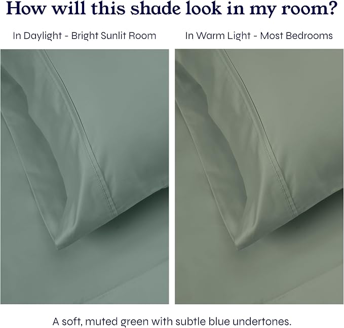 California Design Den Full Fitted Sheet, Deep Pocket Soft 400 Thread Count 100% - Image 4