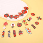 20PCS Sports Charms Enamel Basketball Baseball Pendant Charms - Image 2