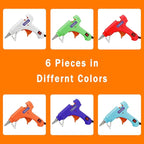 6 Pack Mini Hot Glue Gun Kit for Crafts, 20W Fast Preheating Kid-Safe Glue Gun - Image 3