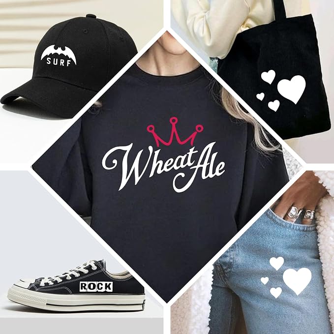 Iron On 12in X 20ft, HTV Heat Transfer Vinyl | HTV Easy to Cut & Weed, Glitter - Image 6