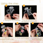 TaoBary 91 Pcs DIY Handmade Transparent Dried Flower Bookmark Set Include - Image 2