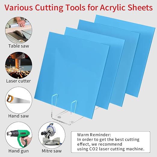 1/8 Thick 10 x 10 inch Acrylic Sheets - Image 3