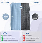 YnM Cooling Weighted Blanket for Adults, 50lbs Heavy Bed Throw Comforter - Image 6