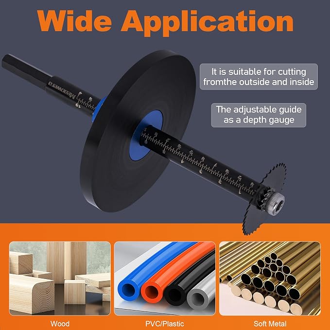 PVC Pipe Internal Cutter Set – 360° Rotating Cutter, adjustable depth gauge - Image 9