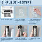 selizo Transfer Paper, 50 Pack Contact Paper Clear Transfer Tape Bulk - Image 5