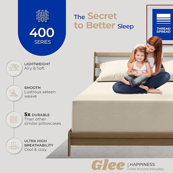 Thread Spread 100% Cotton King Size Pillow Cases Set of 4 - Image 2
