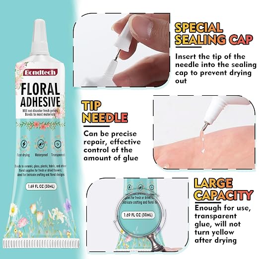 Floral Glue, Boutonnieres, Fabric and Wedding Craft Supplies, Fast Drying - Image 4