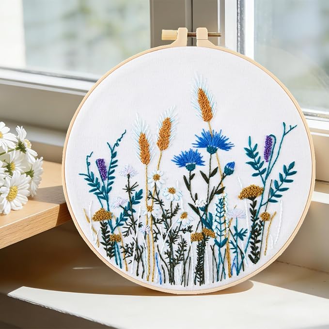 Crafmanoe Flower Embroidery Kits - Image 4