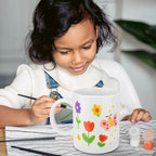 Paint Your Own Mug Kit for Adult Kids Craft Art Activity Plain Blank White - Image 3