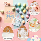 Marspark 72 Pcs Small Stencils for Crafts Reusable 3 Inch Stencils for Painting - Image 3