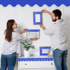 70Ft Shine Deep Blue Bulletin Board Borders，Scalloped Poster Boards Decorations - Image 7