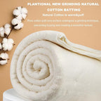 PLANTIONAL Grinding Natural Cotton Quilt Batting: 47-Inch x 59-Inch Light - Image 8