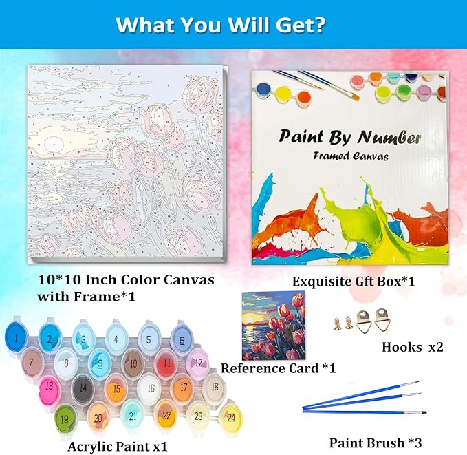 Artunion Framed Paint by Numbers Kit - Image 4