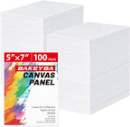 100 Pack 5x7 Inch Small Canvas Boards by Unknown