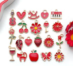 WOCRAFT 40pcs 20 pairs Assorted Enamel Bracelet Charms - Image 6