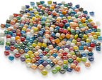 Lanyani 1.7 Pounds/350 Pieces Vibrant Glass Mosaic Tiles Assortment - Image 5