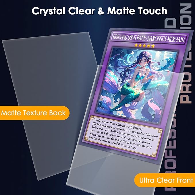 Kitoyz 500Pcs Card Sleeves for Trading Card, Matte Card Sleeves Deck Card - Image 2