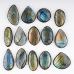 10pcs Mix Labradorite Cabochons Gemstone Crystals, Wholesale Bulk Lot, Wire - Image 2