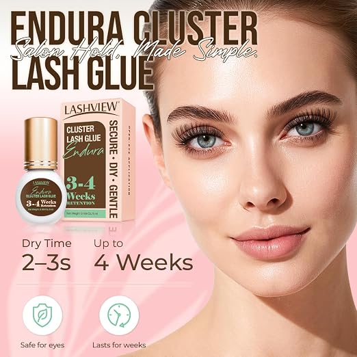 LASHVIEW Lash Cluster Glue Strong Hold, 3-4 Weeks Long-Lasting, Waterproof & - Image 9