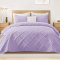 Exclusivo Mezcla Oversized King Quilt Set- Lilac Cal King Quilts Bedding Set by ExclusivoMezcla